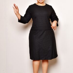 Classic Black A-Line Dress – Effortless Elegance