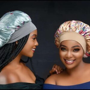 Silk Hair Bonnet for Sleeping for Women Men, Elastic Wide Band Hair Bonnet Cap for Sleeping Curly Hair