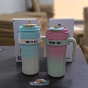 Insulated Stainless Steel Coffee Tumbler with Touchscreen Temperature Display, 650 ml Travel Mug