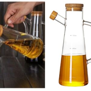 2-Piece Oil Storage Jar Set, 500 ml & 1 Liter Capacity